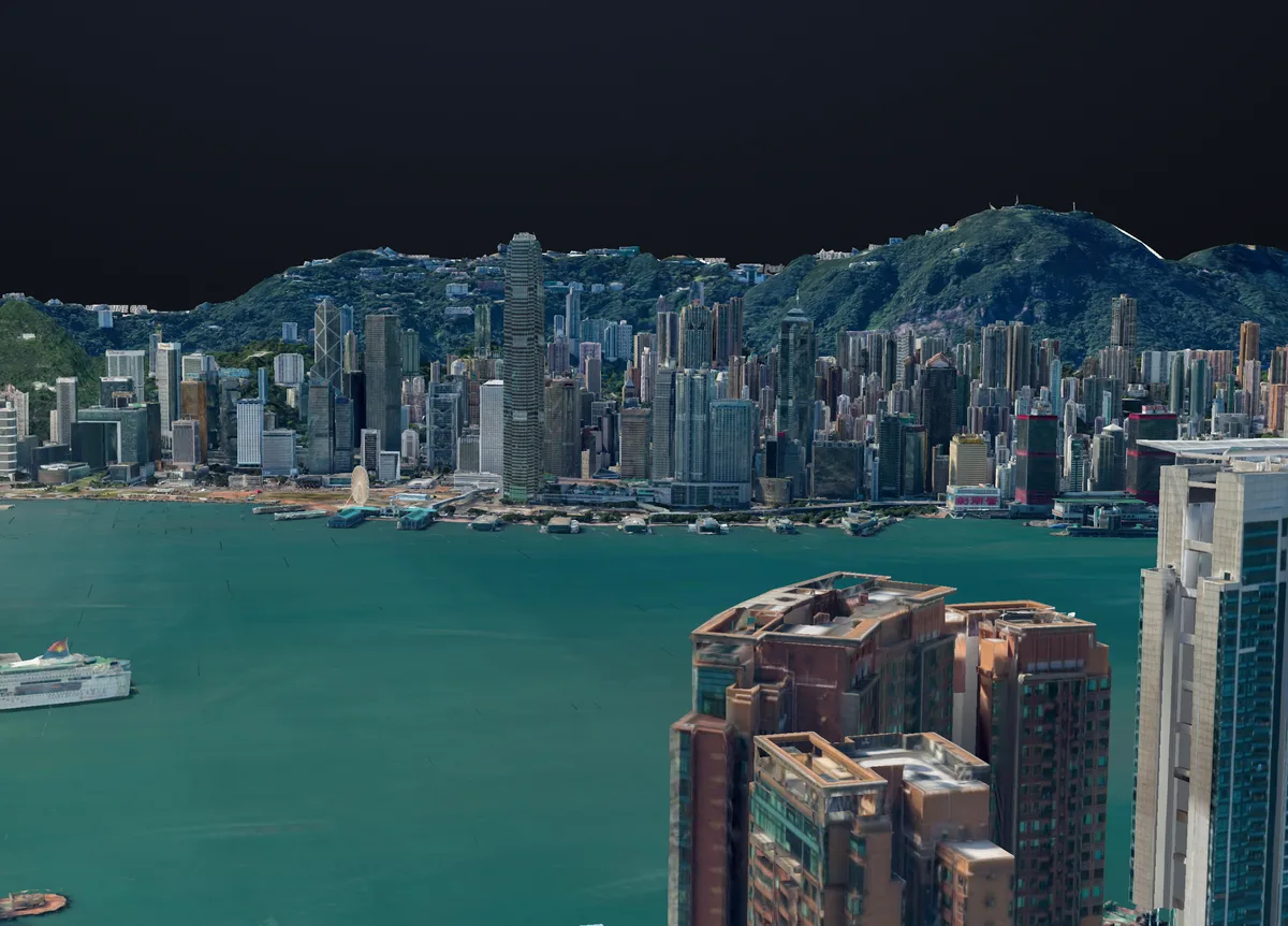 Google Photorealistic Tiles Hong Kong