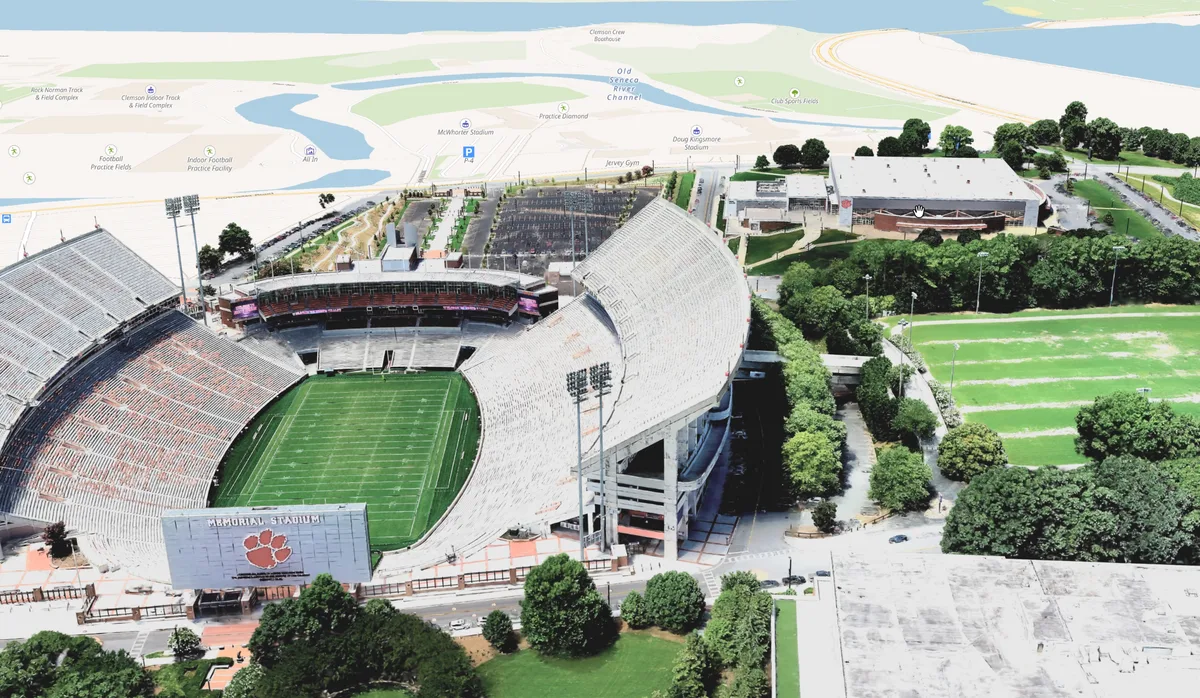 Clemson Death Valley Stadium © Clemson Center for Geospatial Technologies (CCGT)