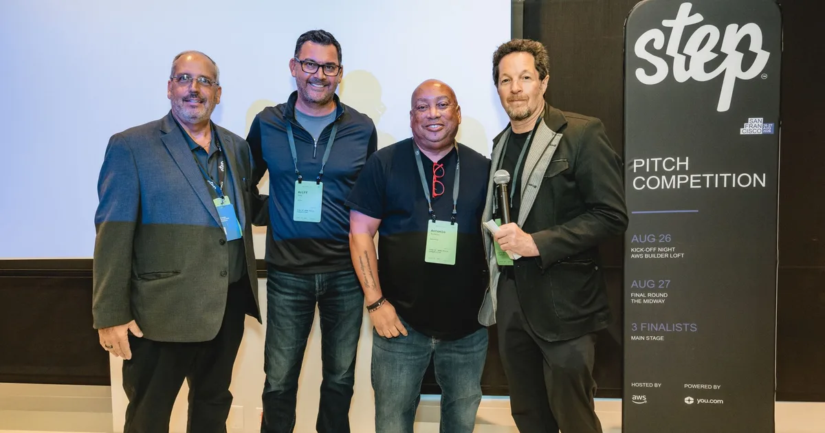 bitruvius team at AWS Builder Loft StepSF competition